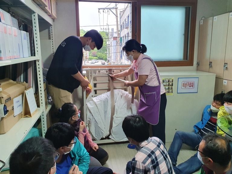 <5월15일> [교육활동] 푸른동산보호작업장 화재대피훈련