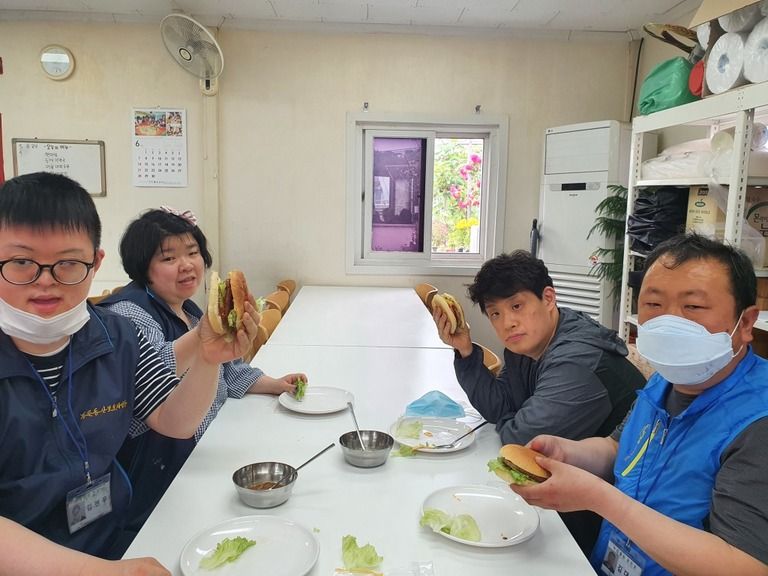 <6월4일> 요리활동-햄버거만들기